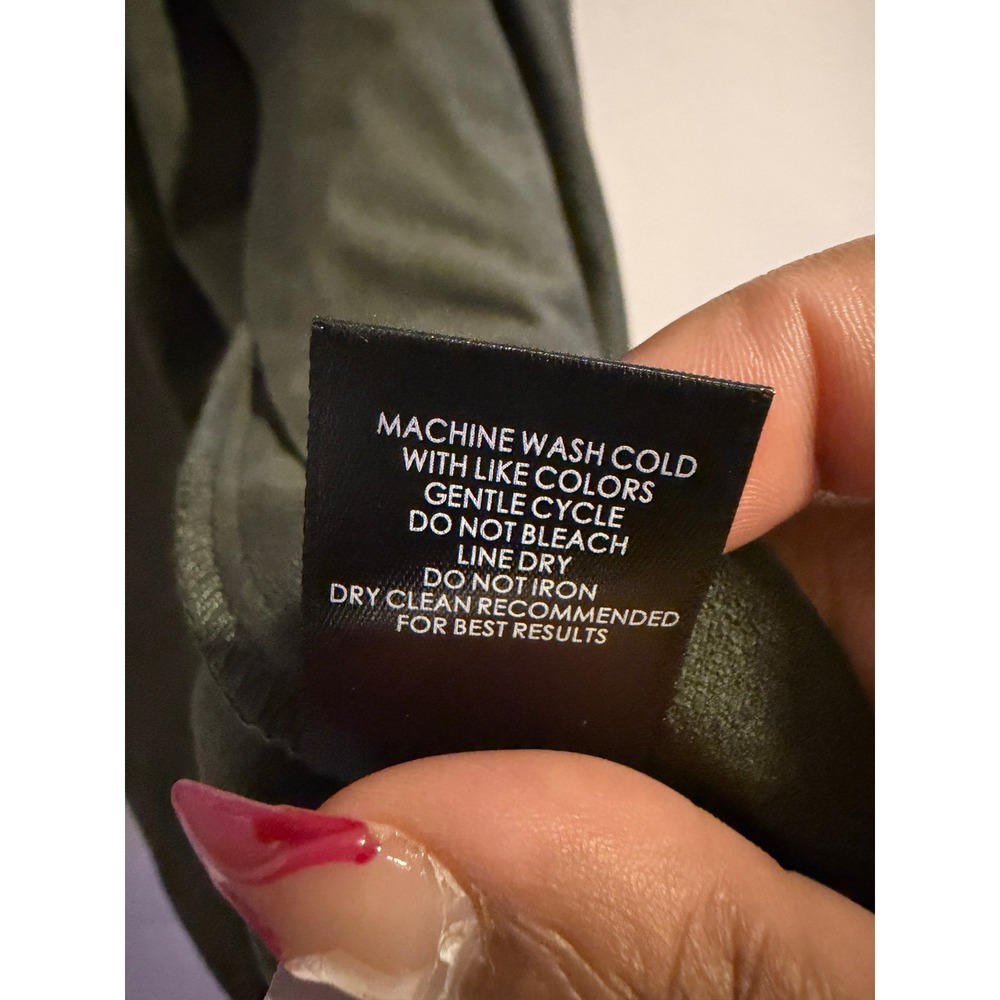 TORRID Olive Green Suede Drape Front Waterfall Cardigan Jacket Plus Size2X 18 20 - Picture 3 of 5